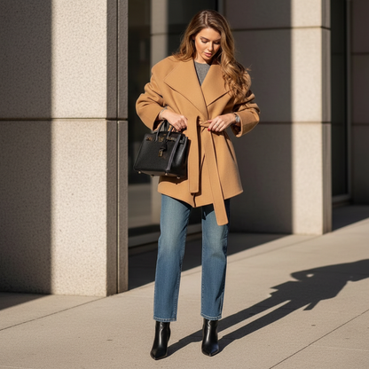 Kaia - Belted Coat