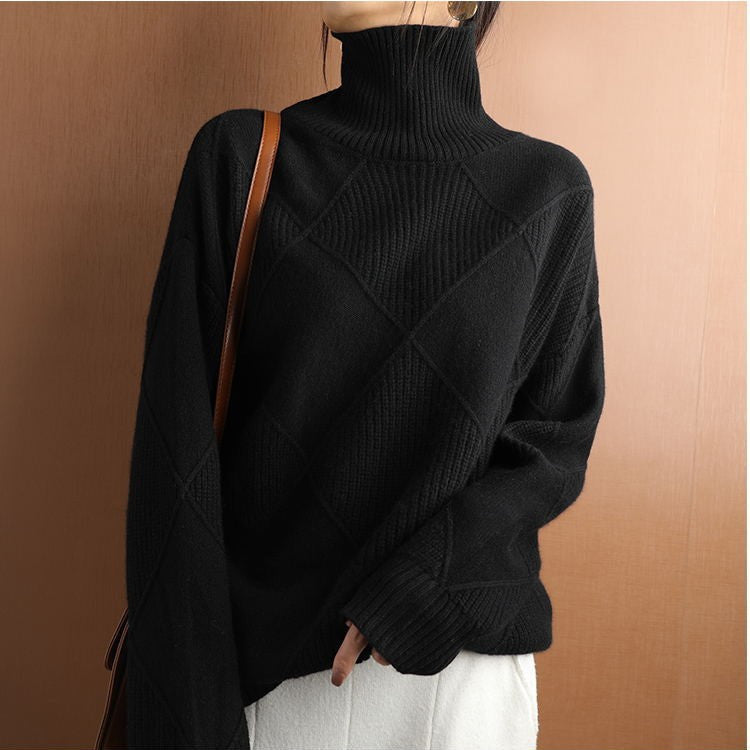 Rixa - Oversized Turtleneck Sweater